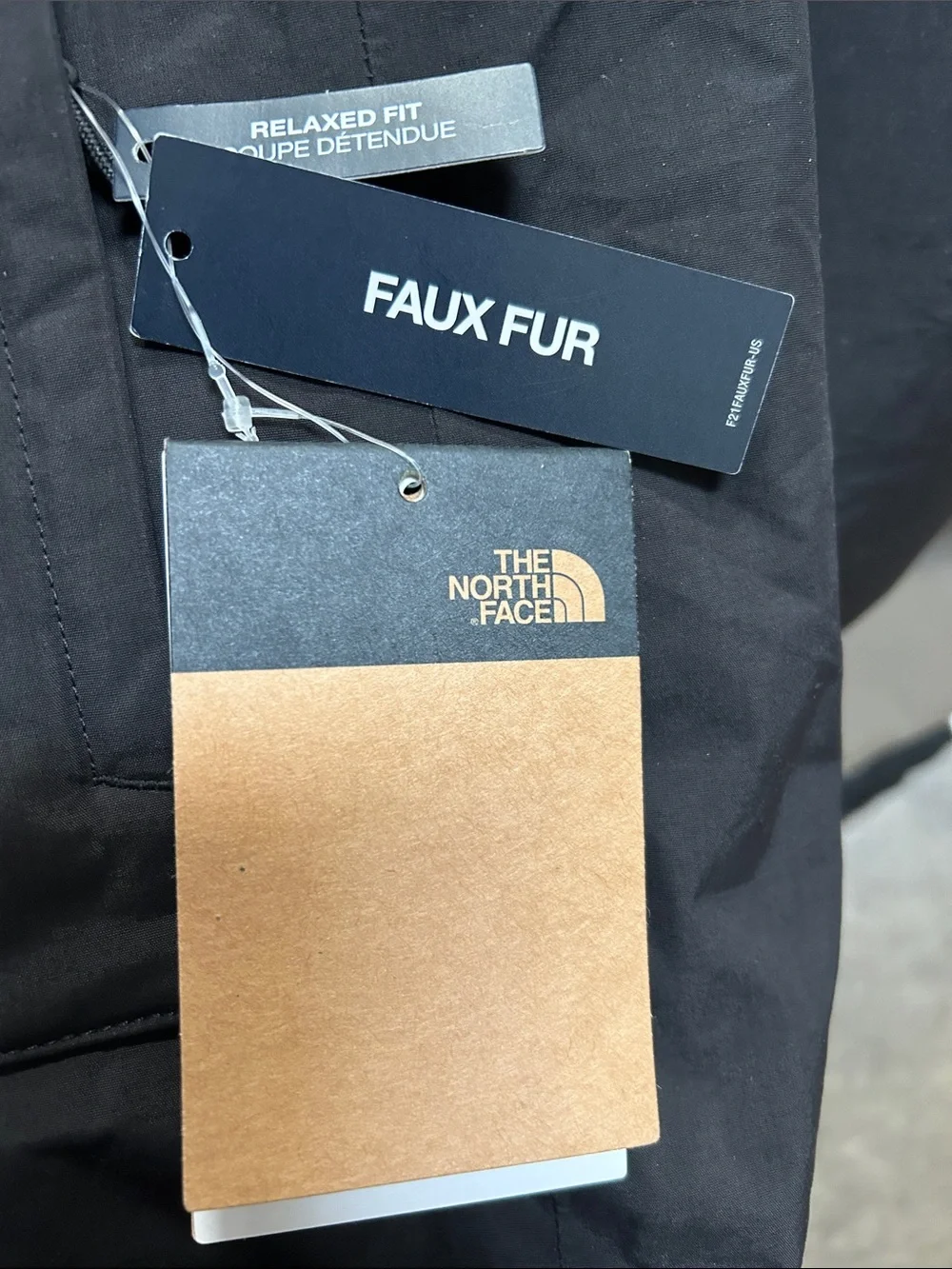 The North Face Black Men’s Insulated Puffer Jacket with Faux Fur Hood